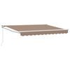 vidaXL Retractable Awning Taupe 3.5 x 2 m 100% Polyester and Aluminium
