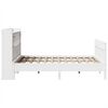 vidaXL Bed Frame without Mattress White 140x190 cm Solid Wood Pine