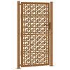 vidaXL Garden Gate 100x200 cm Weathering Steel Cross Design