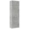 vidaXL Storage Cabinet Concrete Grey 70x42.5x225 cm Engineered Wood