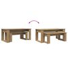 vidaXL Coffee Table Set 2 pcs Artisan Oak Engineered Wood