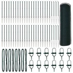 vidaXL Welded Wire Fence with Spikes 100 x 1 m (W x H)
