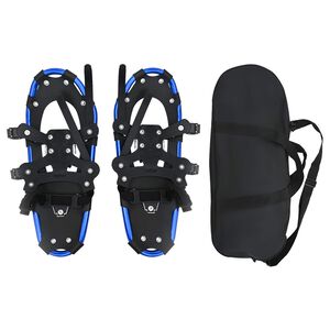 vidaXL 3 in 1 Snowshoes Blue and Black 53.5 x 21 cm Aluminum and HDPE