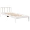 vidaXL Extra Long Bed Frame without Mattress White 90x210 cm Solid Wood Pine