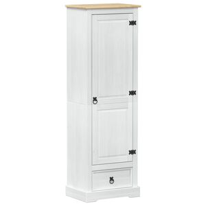 vidaXL Wardrobes with Drawer White 55 x 38 x 170 cm Solid Pine Wood
