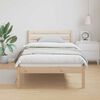 vidaXL Bed Frame Brown 215.5 x 85.5 x 69.5 cm Solid Pine Wood