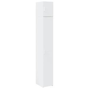 vidaXL Slim Storage Cabinet White 30x42.5x225 cm Engineered Wood