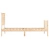 vidaXL Bed Frame without Mattress Small Single Solid Wood Pine