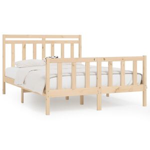 vidaXL Bed Frame without Mattress Solid Wood Pine 120x200 cm