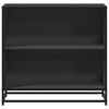vidaXL Book Cabinet Black 80.5x35x76 cm Engineered Wood