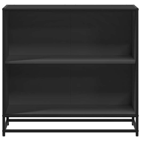 vidaXL Book Cabinet Black 80.5x35x76 cm Engineered Wood