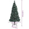 vidaXL Artificial Pre-lit Christmas Tree with Ball Set Green 210 cm
