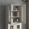 vidaXL Hanging Wall Cabinet Concrete Grey 69.5x34x90 cm