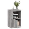 vidaXL Side Cabinets with LED Lights 2 pcs Grey Sonoma Engineered Wood