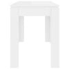 vidaXL Dining Table High Gloss White 120x60x76 cm Engineered Wood
