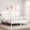 vidaXL Bed Frame without Mattress White 160x200 cm Solid Wood Pine