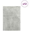 vidaXL Decor Panels 12 pcs Concrete Grey 15 x 21 x 0.27 cm