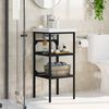 vidaXL Bathroom Washbasin Frame Black 40x38x83 cm Iron