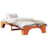 vidaXL Bed Frame Wax Brown 90 x 200 cm Solid Pine Wood