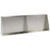 vidaXL Retaining Wall 2 pcs 60 x 12 x 40 cm Stainless Steel Silver