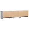 vidaXL TV Cabinet with LED Concrete 165 x 34 x 40 cm Engineered Wood