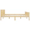 vidaXL Bed Frame without Mattress with 4 Drawers Solid Wood 200x200 cm