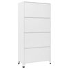vidaXL Locker Cabinet Light Grey and Dark Grey 90x45x180 cm Steel
