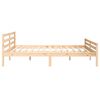 vidaXL Bed Frame without Mattress Solid Wood 200x200 cm