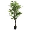 vidaXL Artificial Ficus Tree 756 Leaves 150 cm Green