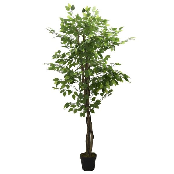 vidaXL Artificial Ficus Tree 756 Leaves 150 cm Green