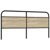 vidaXL Headboard Sonoma Oak 200 cm Steel and Engineered Wood