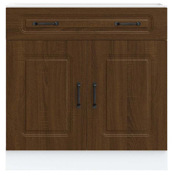 vidaXL Kitchen Base Cabinet Kalmar Brown Oak Engineered Wood