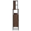 vidaXL 4 Piece Bathroom Cabinet Set Brown Oak Engineered Wood