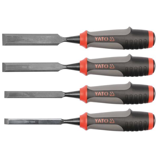 YATO 4 Piece Chisel Set for Wood