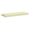 vidaXL Bench Cushion SOEST 100% Polyester Cream 120 x 40 x 8 cm