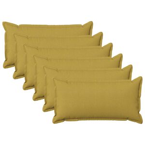 vidaXL Cushion Cover 6 pcs HOUTEN Light Green 40 x 70 cm Faux Linen
