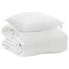 vidaXL All-Season Duvet with Pillow 2 pcs White Microfiber