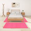 vidaXL Bed Carpets Shaggy High Pile 3 pcs Pink