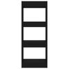 vidaXL Book Cabinet/Room Divider Black 40x30x103 cm Engineered Wood
