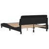 vidaXL Bed Frame "Dover" Black 135x190 cm Double Faux Leather