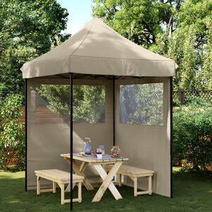 vidaXL Party Tent Taupe Oxford Fabric