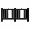 vidaXL Radiator Cover 2 pcs Black 172 x 19 x 81.5cm Engineered Wood