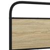 vidaXL Bed Frame Without Mattress 75x190 cm Small Single Sonoma Oak Engineered Wood