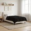 vidaXL Full Year Duvet Quilted Black 135 x 200 cm Microfiber