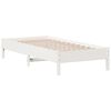 vidaXL Bed Frame without Mattress White 90x190 cm Single Solid Wood Pine