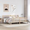 vidaXL Bed Frame with Headboard without Mattress 200x200 cm