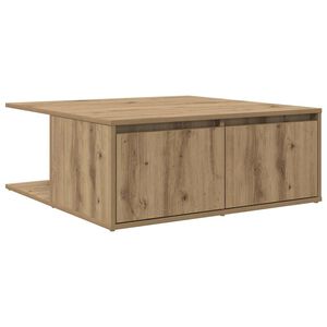 vidaXL Coffee Table Artisan Oak 80 x 80 x 31.5 cm Engineered Wood