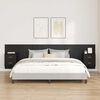 vidaXL Headboard with Cabinet 3 pcs Black Oak Engineered Wood