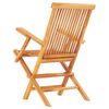 vidaXL 7 Piece Folding Outdoor Dining Set Solid Teak Wood