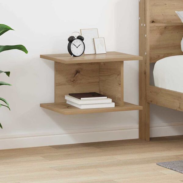 vidaXL Bedside Table Artisan Oak 40 x 30 x 25 cm Engineered Wood